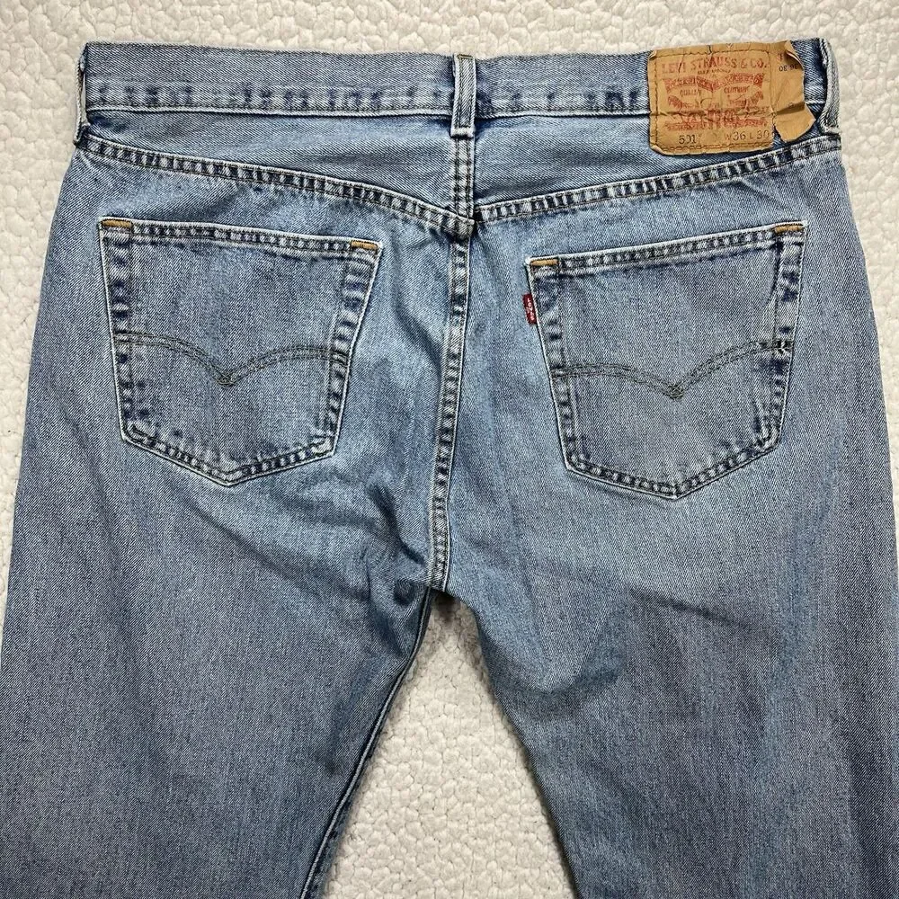 VTG Levi’s‎ 501 Men’s Jeans 36x30 (Actual 34x29) Y2K Grunge Straight Leg Denim